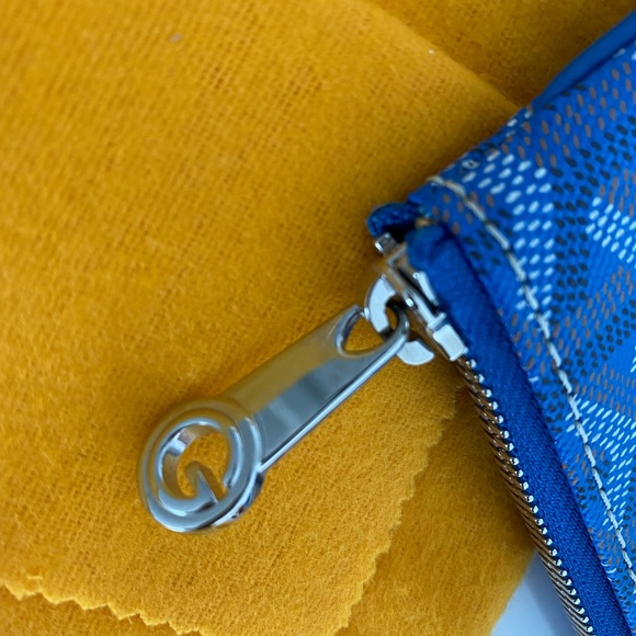 Goyard Goyardine Senat Pochette MM Blue - Picture 5 of 7